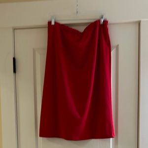Bright Red Pencil Skirt